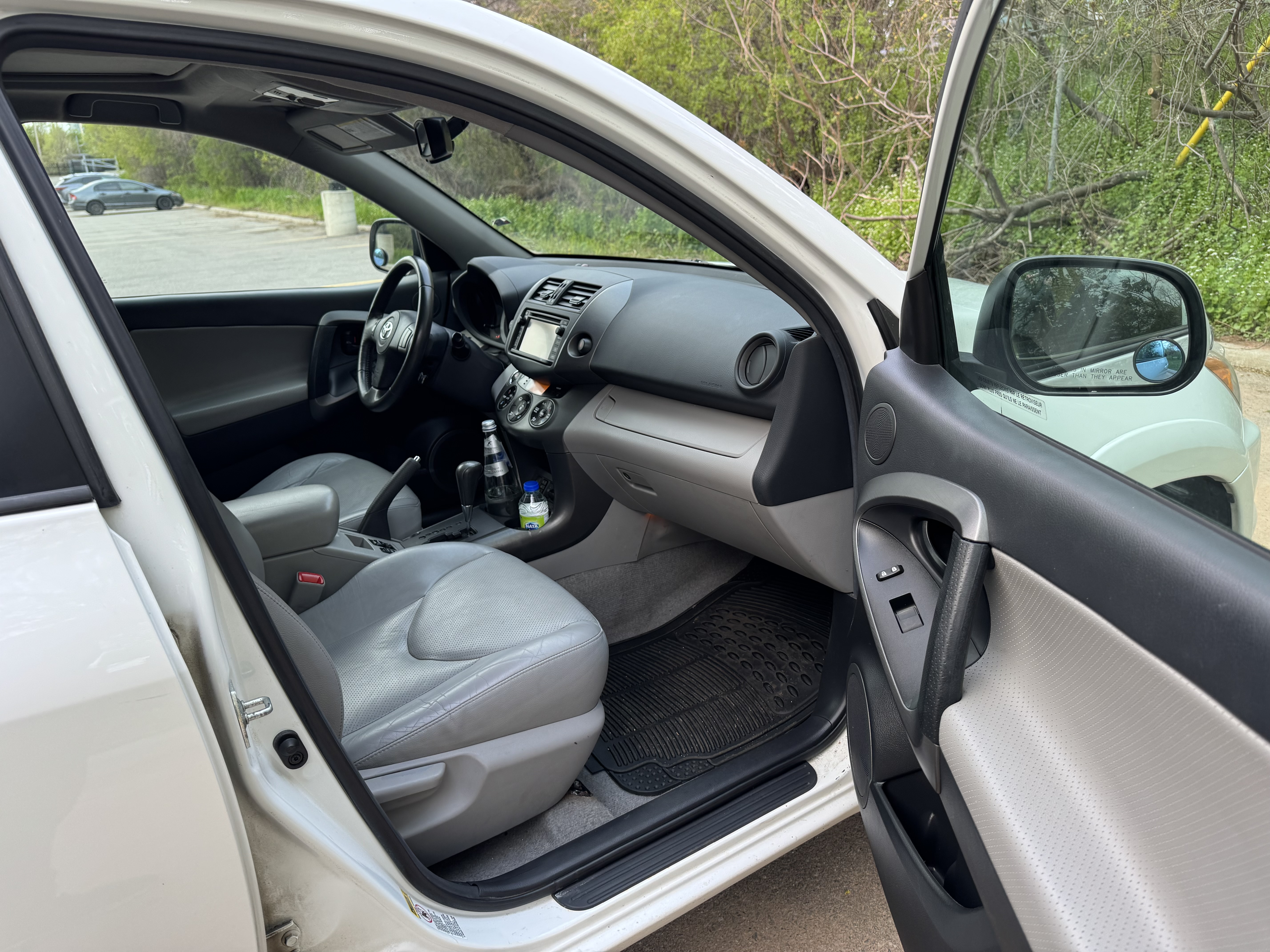 Leather front seat